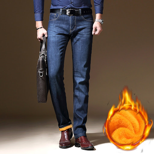Title 8, Mens Winter Velvet Jeans for warmth and style....