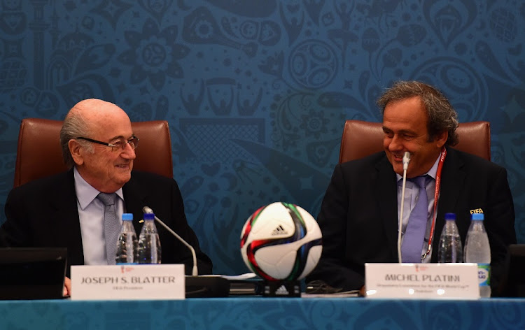 Then Fifa president Joseph S. Blatter and Uefa President Michel Platini in 2015.