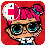 Cover Image of ダウンロード LOL Surprise Pixel Art - Number Coloring Books 0.2 APK