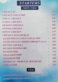 Aachi Veedu menu 6