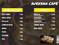 Aveksha Cafe menu 1