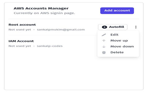 AWS Accounts Manager