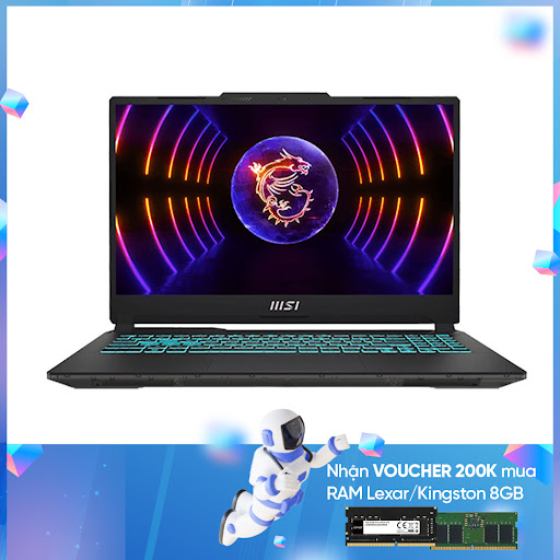 Laptop MSI Cyborg 15 A12VE-412VN (i5-12450H) (Đen)