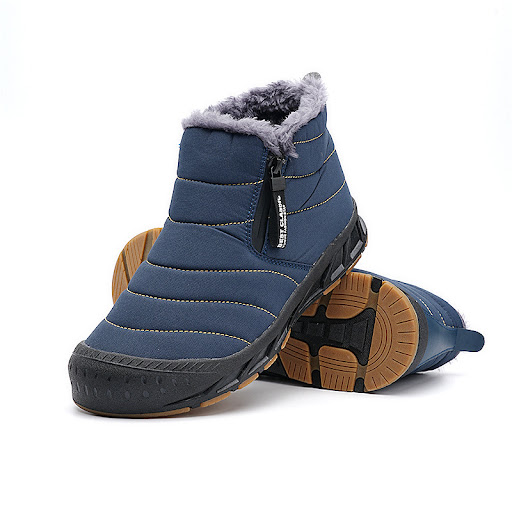 Title 5, Snow Short Leather and Fur Integrated Winter Bo...