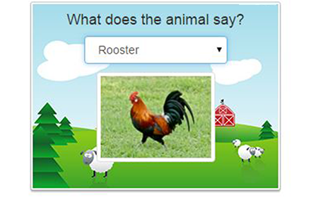 What does the animal say? Preview image 0