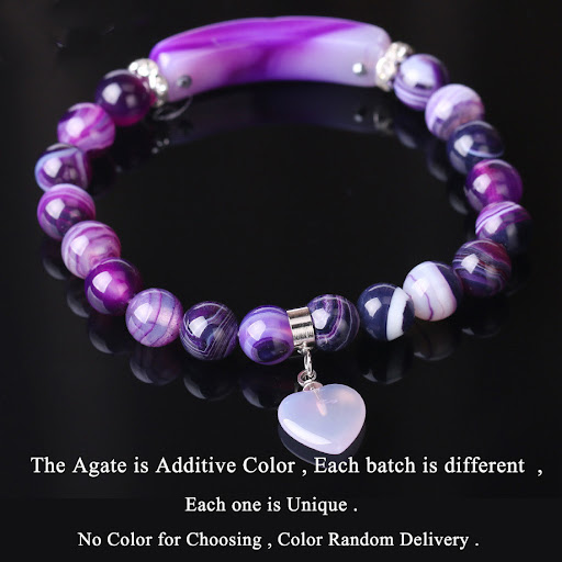 Title 10, Bracelet des perles dagate teintes