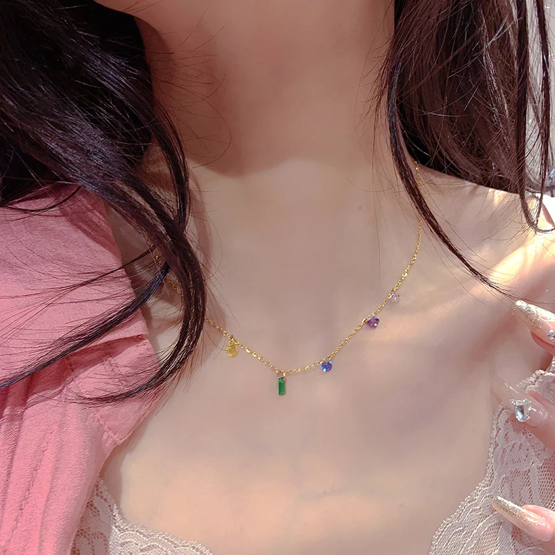 Title 7, Collier géométrique à pompon en forme de cœur p...