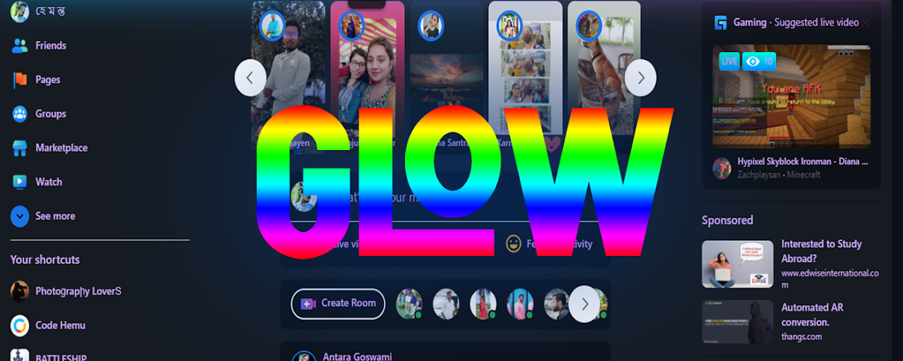 Glow Theme Facebook™ Preview image 1