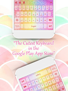 Rainbow Glitter Keyboard Theme for Girls(圖3)-速報App