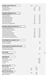 Vaishus Noodles menu 2