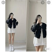 Áo Khoác Nữ Bomber Croptop Chất Liệu Da Lộn 2 Lớp From Rộng Cổ Bẻ Bấm Cúc Hàn Quốc Phong Cách Sexy Cá Tính