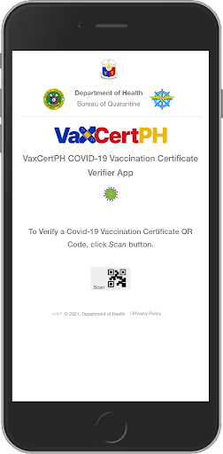 Screenshot VaxCertPH