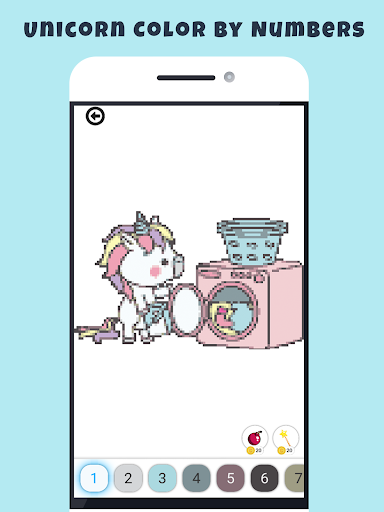 Color by number - Unicorn Sandbox Free