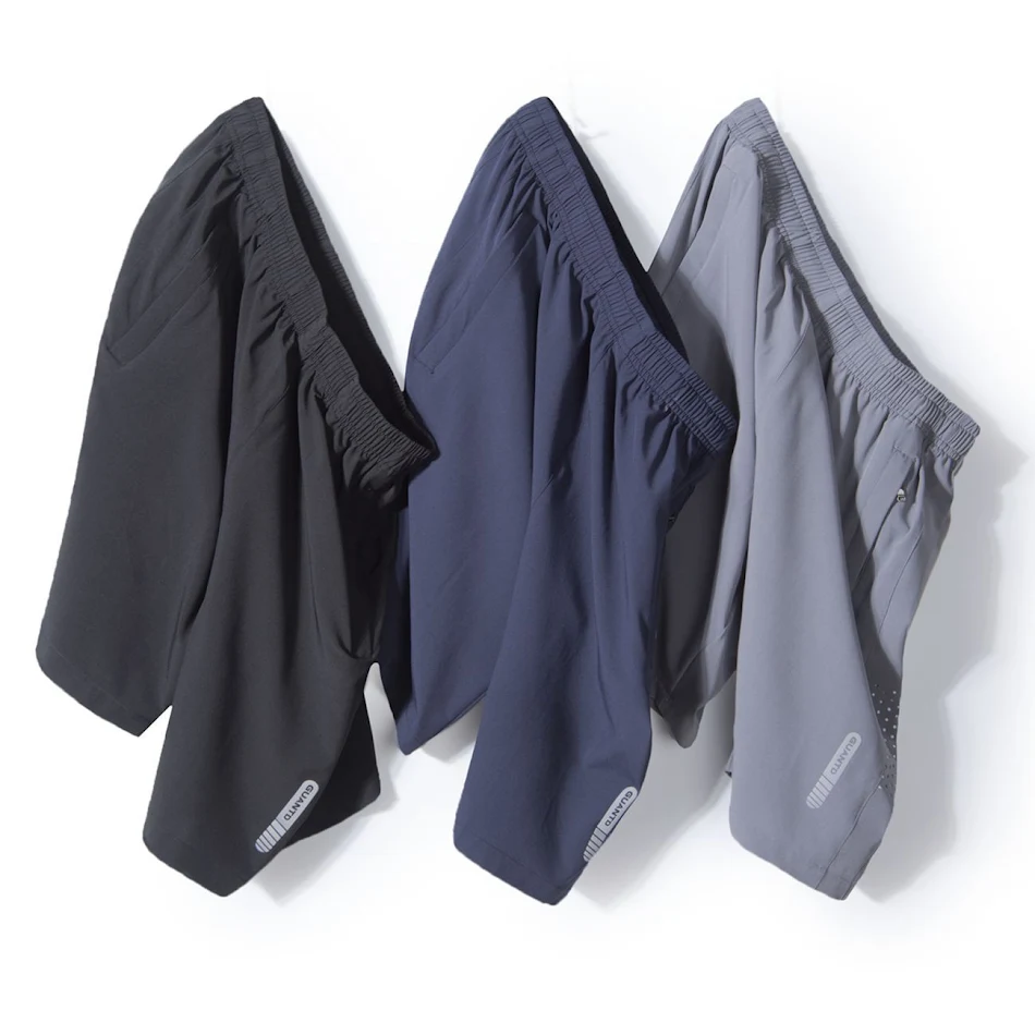 Summer Men's Beach Shorts, Breathable Quick-drying Loose Sports Running Ice Silk Leisure Five-point Stretch Shorts perfe
