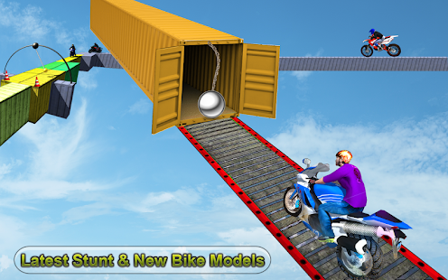  Racing Moto Bike Stunt : Impossible Track Game- 스크린샷 미리보기 이미지  