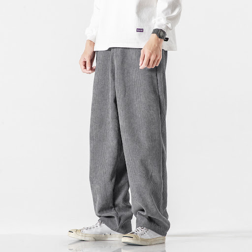 Title 4, Loose draped corduroy trousers Comfort and styl...
