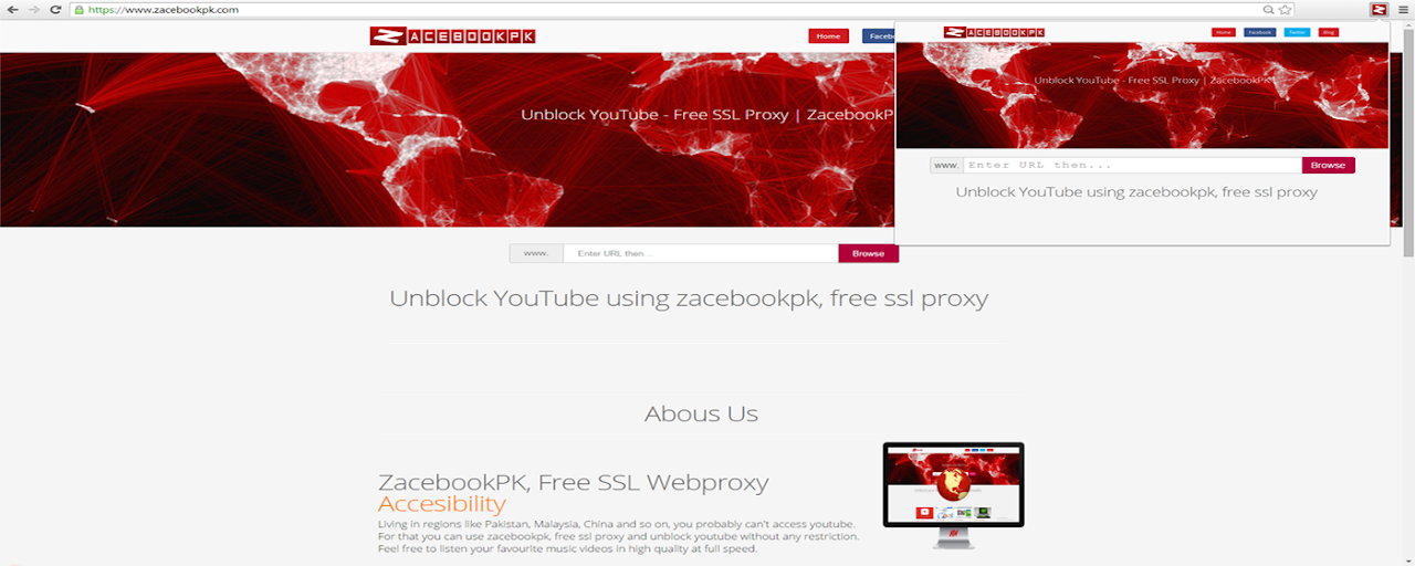 ZacebookPK Free SSL Webproxy Preview image 2