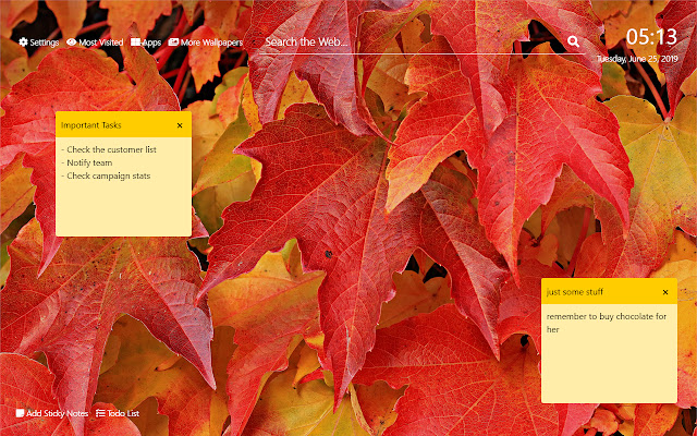 Autumn Season Wallpaper HD New Tab Theme