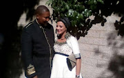 Mandla Mandela and his pregnant wife Rabia Clarke.