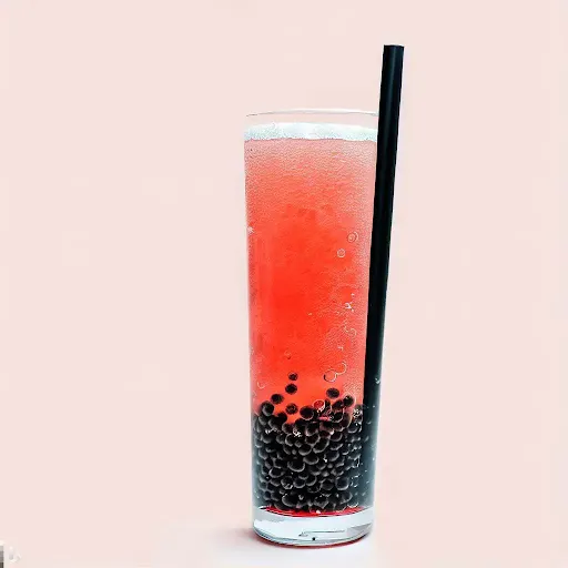 Strawberry Bubble Slush [450 Ml, Mason Jar]
