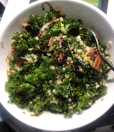 Variation of my quinoa-kale salad