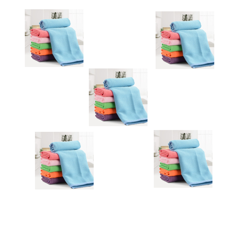 Microvezel reinigingsdoek, super absorberend, zacht en pluisvrij, ideaal voor het schoonmaken, polijsten en drogen van alle oppervlakken.