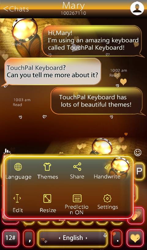 Forever Promise Keyboard Theme Screen 3