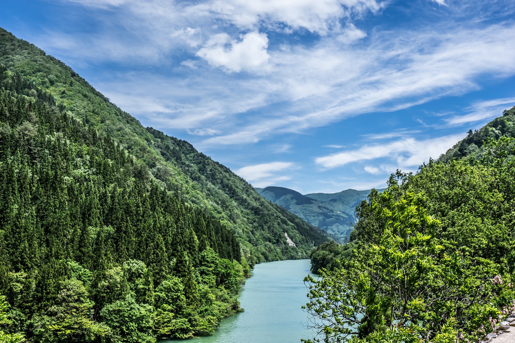 五箇山 菅沼合掌造り集落 庄川