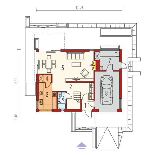 Liv 6 G1 - Rzut parteru