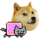 Doge & Nyan Cat Backgrounds HD Custom New Tab