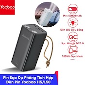 Pin Sạc Dự Phòng Yoobao H5 / L50 Dung Lượng 50000 Mah/Pin Sạc Dự Phòng 42000Mah Yoobao En1 Sạc Nhanh Pd3.0 & Qc3.0 220V