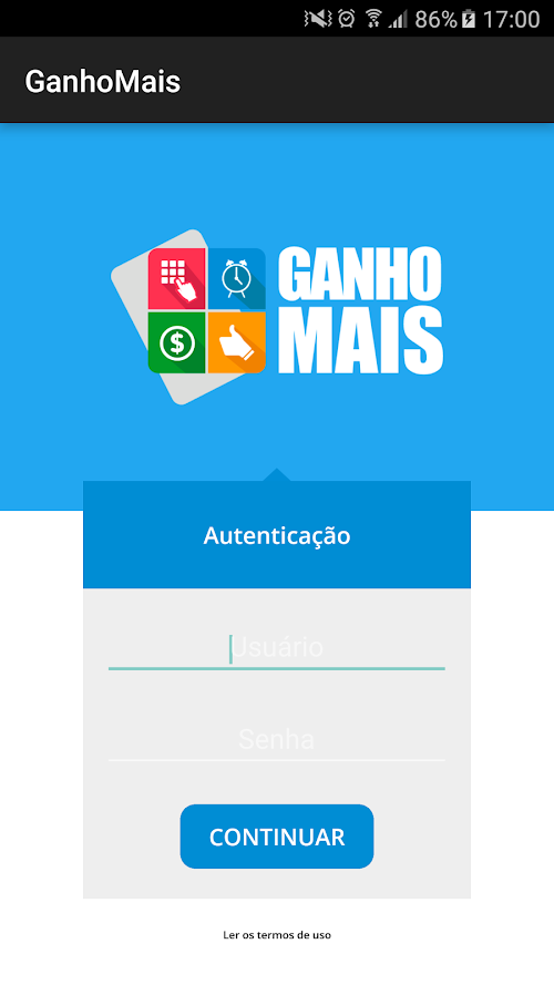 Android application GanhoMais screenshort