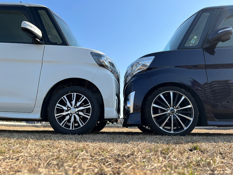タントカスタムの佐賀県・タントカスタムla600s・タント並べました・コラボ・戦争反対に関するカスタム事例の投稿画像1枚目