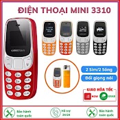 Điện Thoại Mini Siêu Nhỏ 3310 - 2 Sim 2 Sóng, Hỗ Trợ Bluetooth , Mp3, Thẻ Nhớ, Thay Đổi Giọng Nói, Cam Kết Bảo Hành 12 Tháng