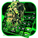 Thème de clavier Green Zombie Skull icon