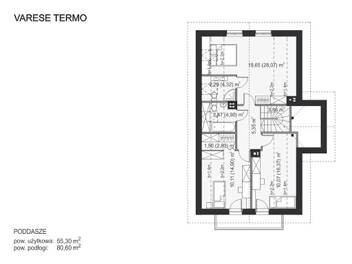 Varese Termo - Rzut poddasza