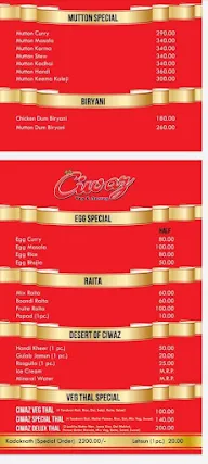 Ciwaz Veg And Non Veg menu 5