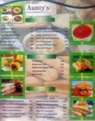 Aunty's Cafe menu 6