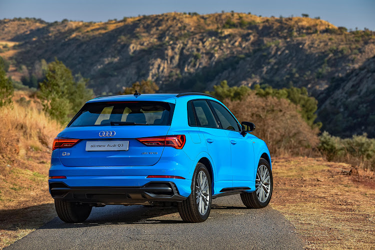 The Audi Q3 rear.