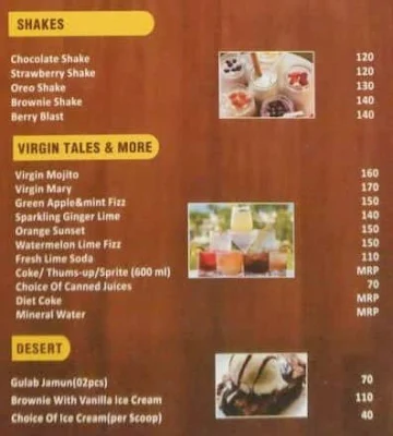 Sugar Drip Cafe menu 