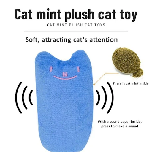 Teeth Grinding Catnip Toys Interactive Plush Cat Toy Mouse Shape Chewing Bite Claws Thumb Cat Mint For Cats Funny Thumb 
