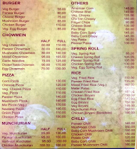 Roadways Canteen menu 1