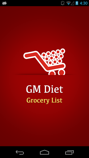 GM Diet Grocery List