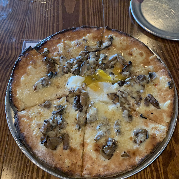 Mushroom truffle pizza