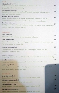 The Mad Teapot menu 1