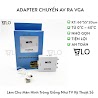 Box Chuyển Av Ra Vga Mini, Bộ Adapter Av2Vga Chuyển Đổi Av Sang Vga