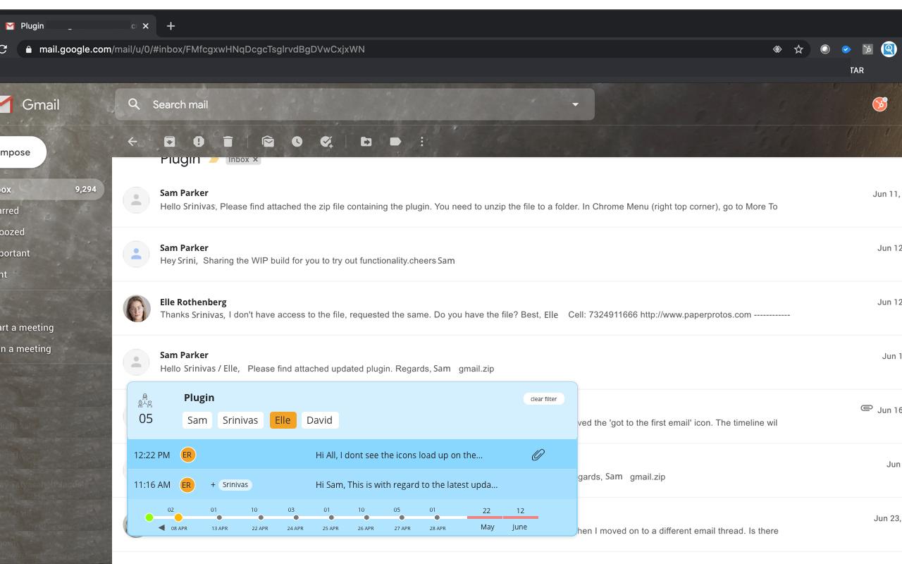 Thrdzz: Gmail conversation threads navigator Preview image 3