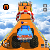 Monster Truck Racing Games Mega Ramp Stunt Tracks