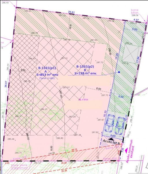 Vente terrain à batir  850 m² à Lissieu (69380), 353 000 €