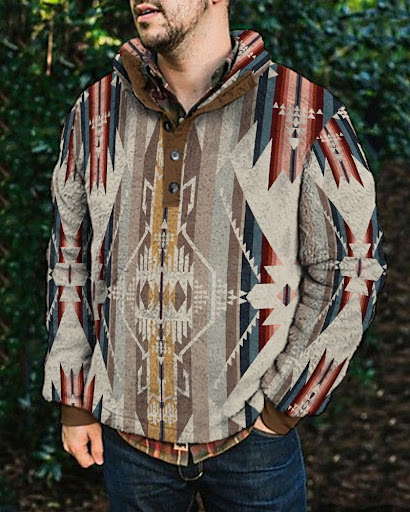 Title 2, Autumn and Winter Casual Button Pocket Flannel ...